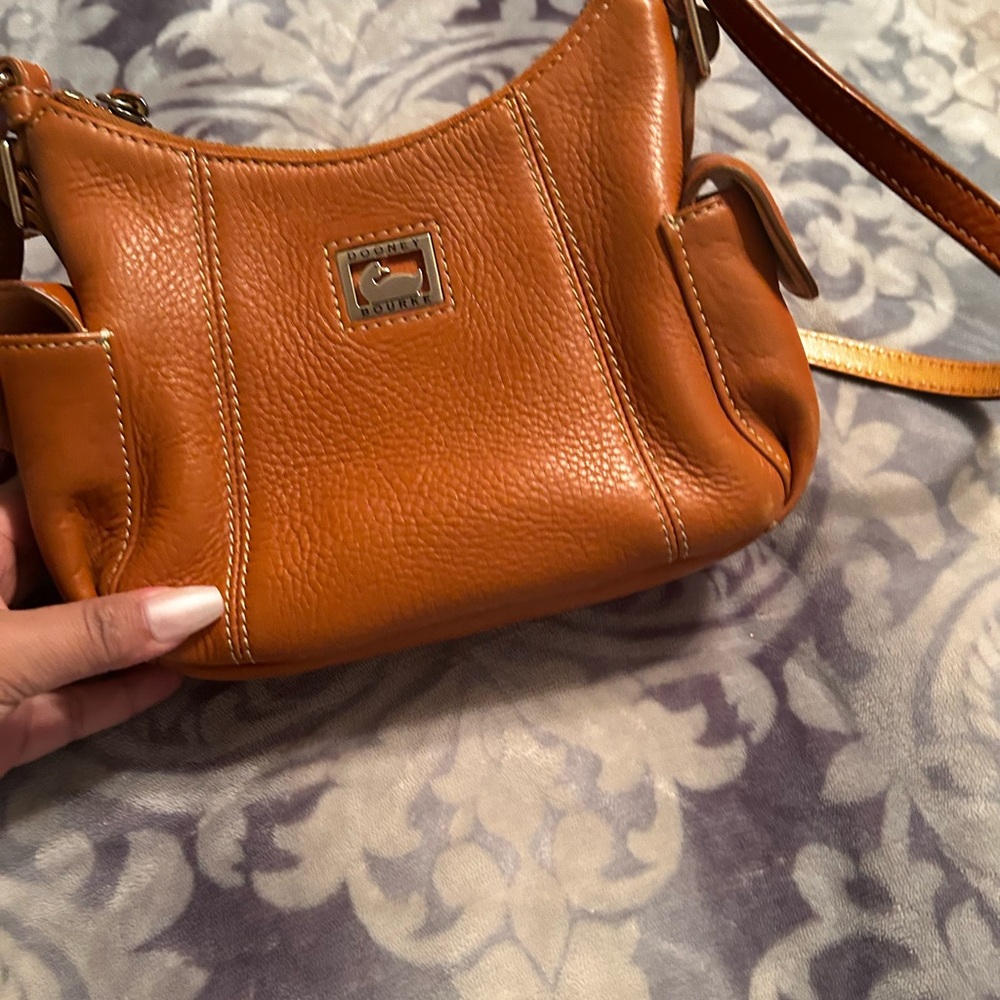 Dooney & Bourke Orange Leather Crossbody Bag